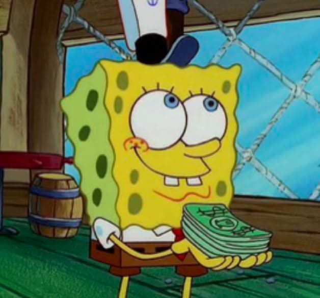 Money SpongeBob meme